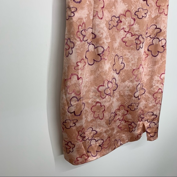 Wild Fable Pink & Purple Sheen Flower Print Y2K Style Spaghetti Strap Dress Nwt - Picture 6 of 16